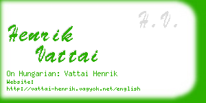 henrik vattai business card